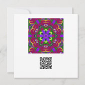 Cœurs kaléidoscope - Hearts painting kaleidoscope  カード (裏面)