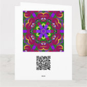 Cœurs kaléidoscope - Hearts painting kaleidoscope カード (裏面)