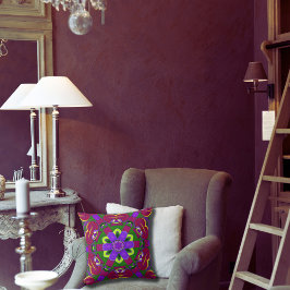 Cœurs kaléidoscope - Hearts painting kaleidoscope  クッション