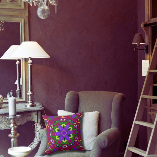 Cœurs kaléidoscope - Hearts painting kaleidoscope  クッション