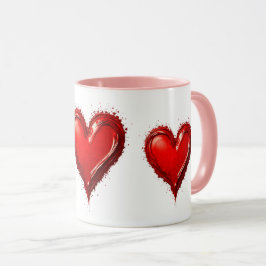 Cœurs Rouges, Symbole d'un Amour Sincère. マグカップ