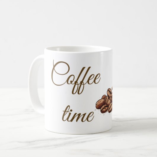 Cofee time mug コーヒーマグカップ (正面左)