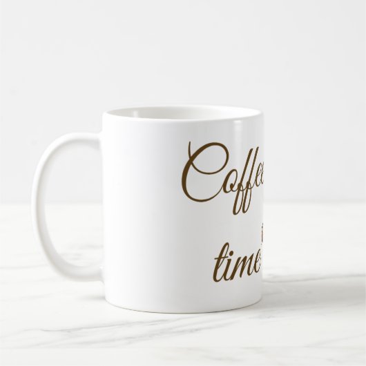 Cofee time mug コーヒーマグカップ (左)
