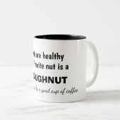 Coffe and Doughnut Humor ツートーンマグカップ (正面右)