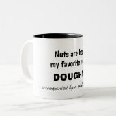 Coffe and Doughnut Humor ツートーンマグカップ (正面左)
