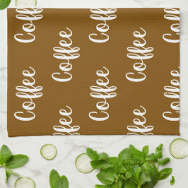 coffe cafe texto キッチンタオル
