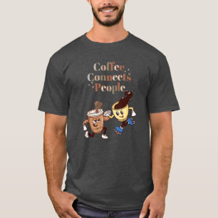 Coffeeが人を結おもしろいぶTシャツ Tシャツ