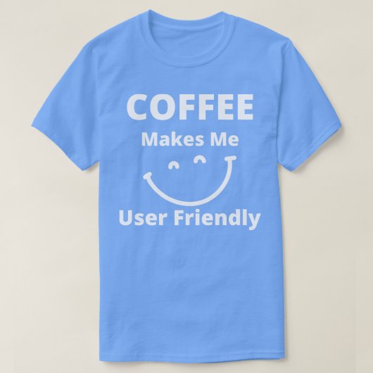 CoffeeでCoffee Lover Qをフレンドリー使おもしろい用する Tシャツ (デザイン正面)