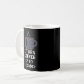 Coffeeをコード化するプログラマー コーヒーマグカップ (正面左)