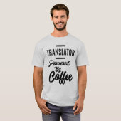Coffeeを搭載した翻訳者の役職の翻訳者 Tシャツ (正面フル)