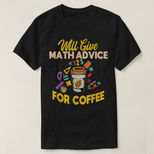 Coffee156の与え計算アドバイスを作成する Tシャツ (デザイン正面)