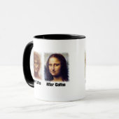 Coffee おもしろい Before And After - Da Vinci Mona Lisa マグカップ (正面左)