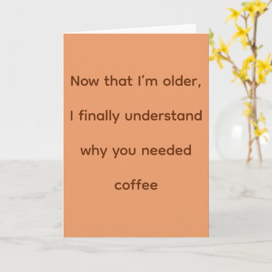 Coffee カード (黄色い花)