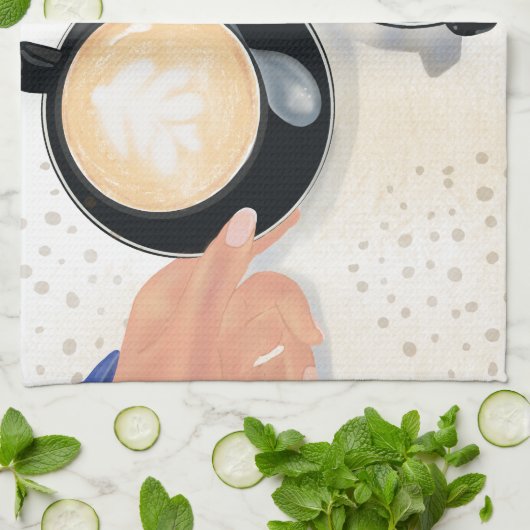 Coffee? キッチンタオル (折り畳み)