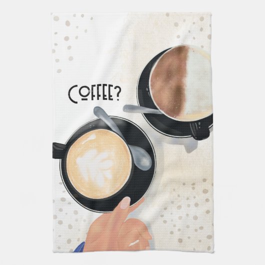 Coffee? キッチンタオル (縦)