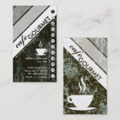 COFFEE グランジ punchcard : (11買は無料) ロイヤリティカード (正面/裏面)
