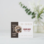 COFFEE – ビジネス、プロファイルカード ロイヤリティカード (スタンド正面)