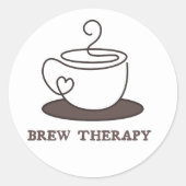 Coffee ラウンドシール (正面)