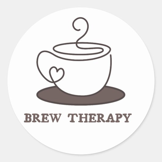 Coffee  ラウンドシール (正面)