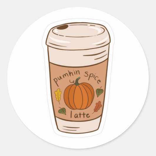 Coffee ラウンドシール (正面)