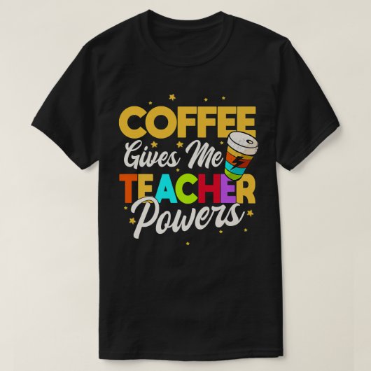 Coffee 与え me先生がプレミアムTシャツを強化 Tシャツ (デザイン正面)
