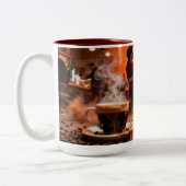 Coffee 7 Love ツートーンマグカップ (左)