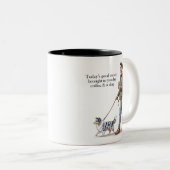 Coffee & a Blue Merle Sheltie Make Today Better ツートーンマグカップ (正面右)
