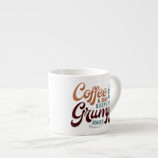 Coffee a Day for Coffee Lover Gift  エスプレッソカップ (正面右)