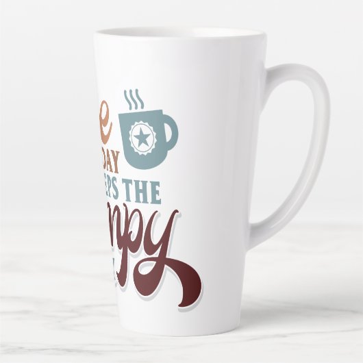 Coffee a Day for Coffee Lover Gift  カフェラテマグ (右)