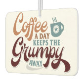 Coffee a Day for Coffee Lover Gift  カーエアーフレッシュナー (左)