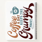 Coffee a Day for Coffee Lover Gift ノートブック (裏面)