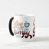 Coffee a Day for Coffee Lover Gift  モーフィングマグカップ (正面左)