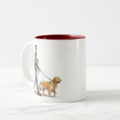 Coffee & a Golden Make Today Better ツートーンマグカップ (正面左)