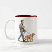 Coffee & a Golden Make Today Better ツートーンマグカップ (左)