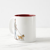 Coffee & a Sable Sheltie Make Today Better ツートーンマグカップ (正面左)