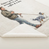 Coffee & a Sheltie Cozy Day シェルパブランケット (3/4)