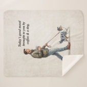 Coffee & a Sheltie Cozy Day シェルパブランケット (正面(横))