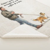 Coffee & a Sheltie Cozy Day シェルパブランケット (3/4)