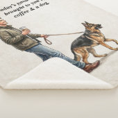 Coffee & a Shepherd Cozy Day シェルパブランケット (3/4)