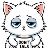 Coffee Addict Cat Tシャツ