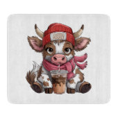 Coffee Addict Cow カッティングボード (正面)