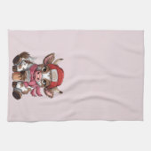 Coffee Addict Cow キッチンタオル (横)