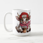 Coffee Addict Cow コーヒーマグカップ (左)
