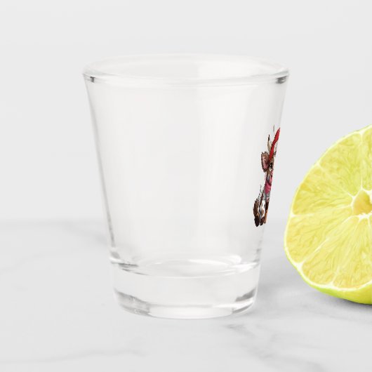 Coffee Addict Cow ショットグラス (左)