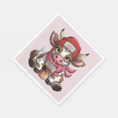 Coffee Addict Cow スタンダードランチョンナプキン (角)