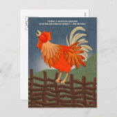 Coffee Addicted Rooster Postcards シーズンポストカード (正面/裏面)