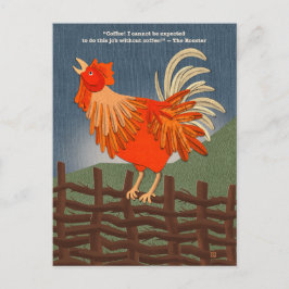 Coffee Addicted Rooster Postcards シーズンポストカード
