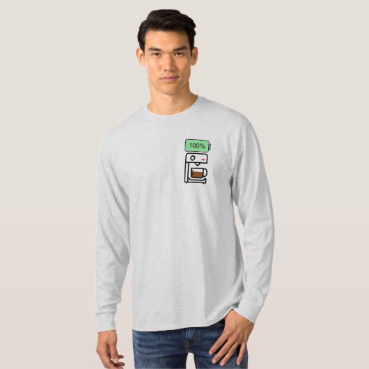 Coffee addiction design tシャツ (正面フル)