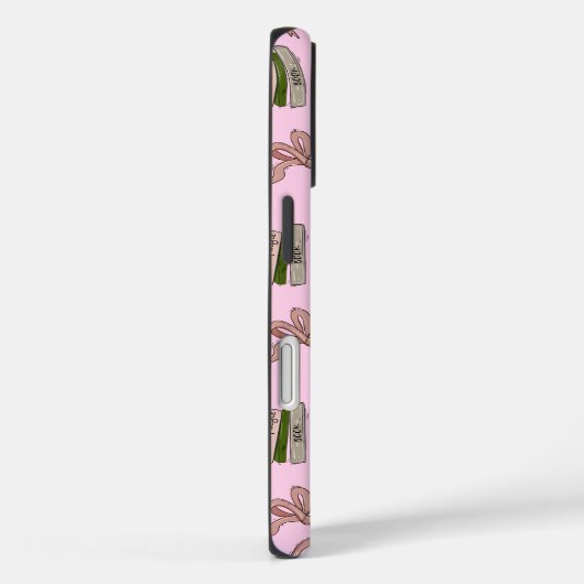 Coffee and Books Pattern iPhone Case | Cozy Reader Case-Mate iPhoneケース (裏面 / 右)