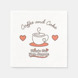 Coffee and Cake  スタンダードカクテルナプキン